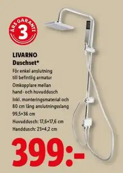 Lidl LIVARNO Duschset erbjuda