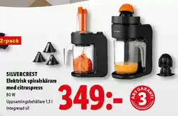 Lidl SILVERCREST Elektrisk spiralskärare med citruspress erbjuda