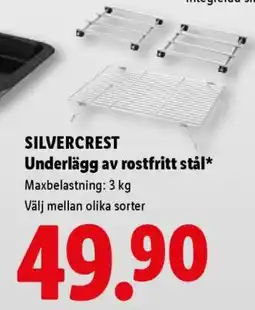 Lidl SILVERCREST Underlägg av rostfritt stål erbjuda