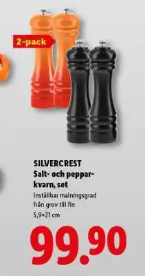Lidl SILVERCREST Salt- och pepparkvarn, set erbjuda