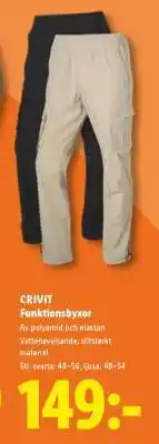 Lidl CRIVIT Funktionsbyxor erbjuda