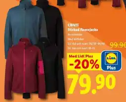 Lidl CRIVIT Stickad fleecejacka erbjuda
