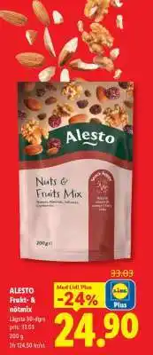 Lidl ALESTO Frukt- & nötmix erbjuda