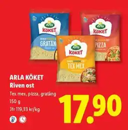 Lidl Arla köket riven ost erbjuda