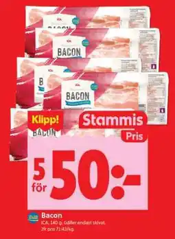 ICA Supermarket BACON erbjuda