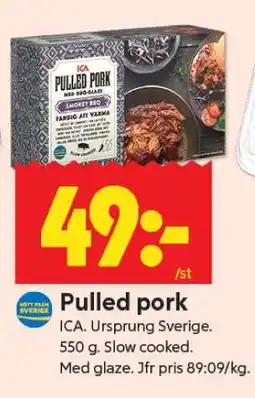 ICA Supermarket PULLED PORK erbjuda