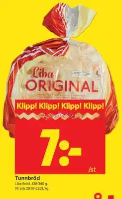 ICA Supermarket Tunnbröd erbjuda