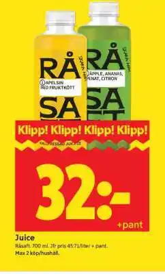 ICA Supermarket JUICE erbjuda