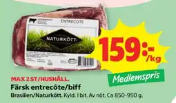 Stora Coop Färsk Entrecôte/Biff erbjuda