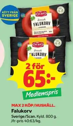 Stora Coop Falukorv erbjuda
