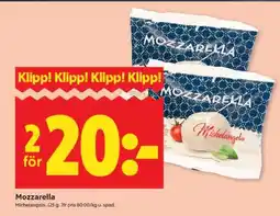 ICA Supermarket MOZZARELLA erbjuda