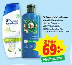 Stora Coop SCHAMPO, BALSAM erbjuda