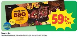 Coop Spare ribs erbjuda