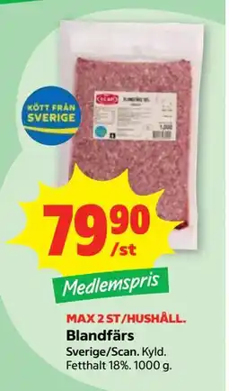 Stora Coop Blandfärs, Medlemspris erbjuda