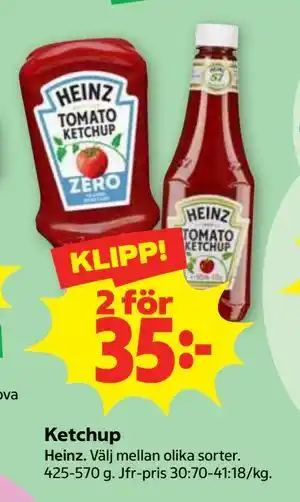 Ketchup, Medlemspris