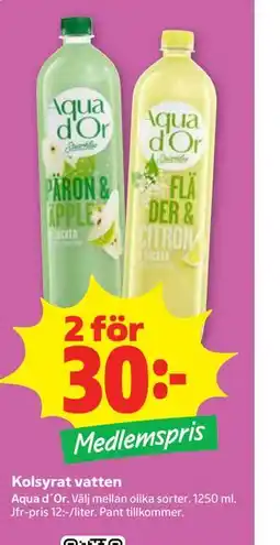 Stora Coop Kolsyrat vatten, Medlemspris erbjuda