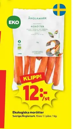 Stora Coop Ekologiska morötter erbjuda