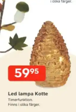 Bo Ohlsson Led lampa Kotte erbjuda
