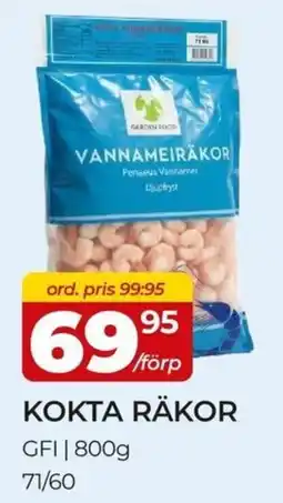 Matrix Butikerna Garden Foods kokta räkor erbjuda