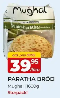 Matrix Butikerna Mughal paratha bröd erbjuda