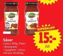 Nya Pulsen Lowicz såser erbjuda