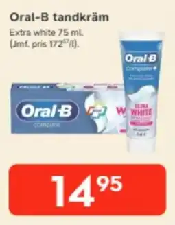 Bo Ohlsson Oral-B tandkräm erbjuda