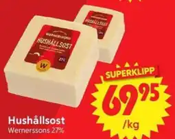 Nya Pulsen Wernerssons hushållsost erbjuda