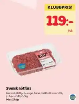 Hemköp Garant nötfärs erbjuda