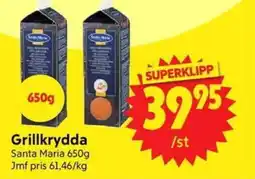 Nya Pulsen Santa Maria grillkrydda erbjuda
