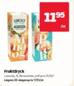 Hemköp Lowcaly fruktdryck erbjuda