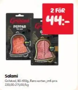 Hemköp Grilstad salami erbjuda