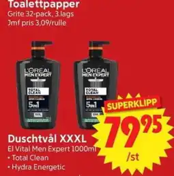 Nya Pulsen L'oreal men expert duschtvål xxxl erbjuda