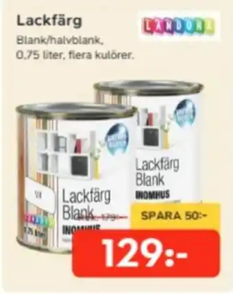 Bo Ohlsson Landora Lackfärg Blank erbjuda