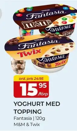 Matrix Butikerna Fantasia yoghurt med topping erbjuda
