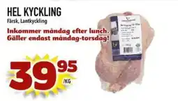 Din Mat Hel kyckling erbjuda
