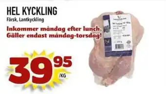 Din Mat Hel kyckling erbjuda