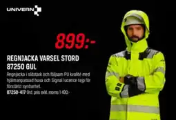 Tools Univern regnjacka varsel stord 87250 gul erbjuda
