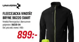 Tools Univern fleecejacka vindtät bryne 98220 svart erbjuda