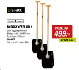 Tools Karlstad redskap byggskyffel 60 k erbjuda