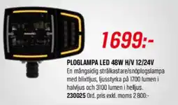 Tools Invaro ploglampa led 48w h/v 12/24v erbjuda