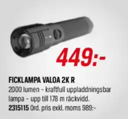 Tools Ficklampa valoa 2k r erbjuda