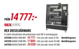 Tools rex dieselvärmare erbjuda