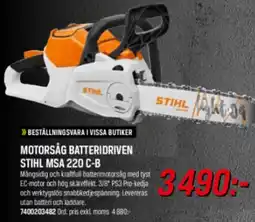 Tools Stihl motorsåg batteridriven erbjuda