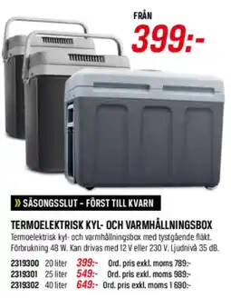 Tools Termoelektrisk kyl- och varmhållningsbox erbjuda