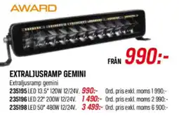 Tools Award extraljusramp gemini erbjuda