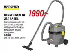 Tools Kärcher dammsugare nt 22/1 ap te l erbjuda