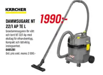 Kärcher dammsugare nt 22/1 ap te l