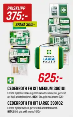 Tools Cederroth fh kit medium 390101 erbjuda
