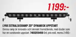 Tools Lynx extraljusramp 20" dynamisk uppstart erbjuda