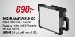 Tools Byggstrålkastare flex 10k erbjuda